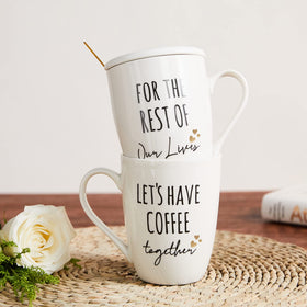 AW BRIDAL mug design in black and white finish