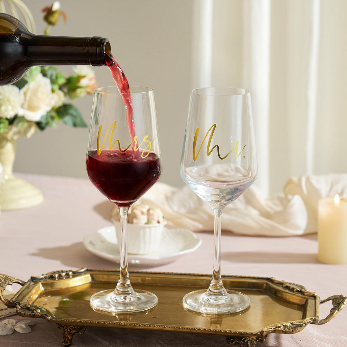 AW BRIDAL 12oz capacity is ideal for toasts at weddings.
