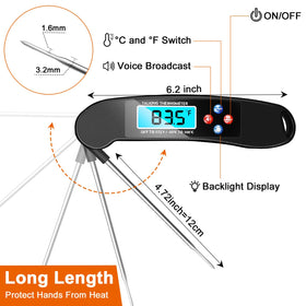 Awaiymi thermometer on grill for reliable outdoor cooking temperatures.