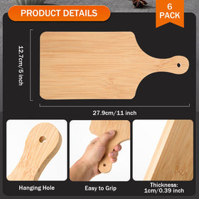 AWIZOM 11x5 inch bamboo board ideal for prep and serving.