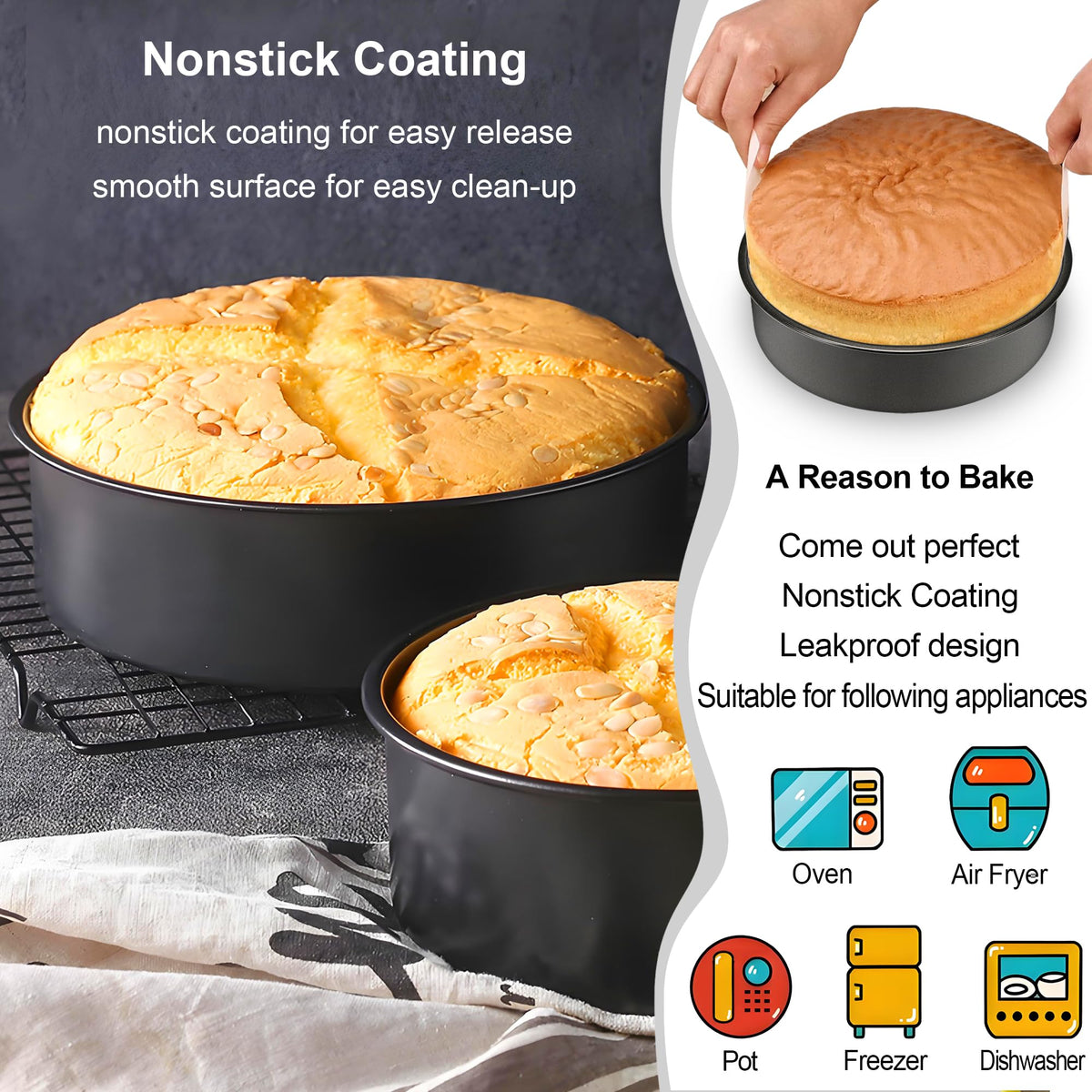 AWTBDP pans in versatile kitchen setup suitable for layered desserts and more.