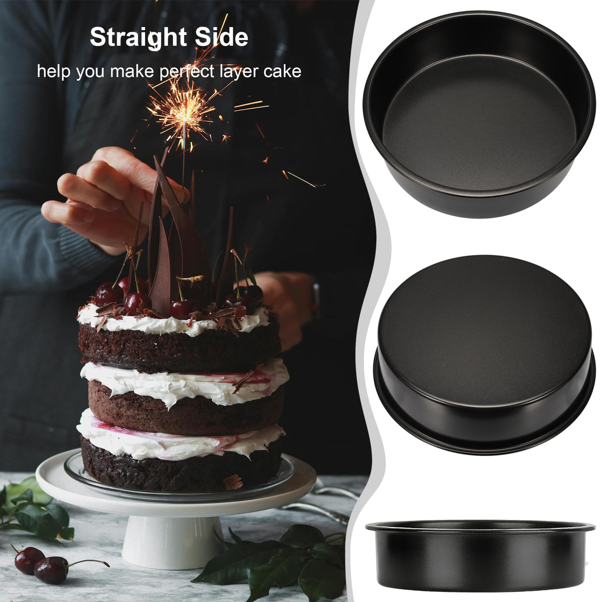 AWTBDP nonstick coating promotes smooth release and quick cleanup after baking