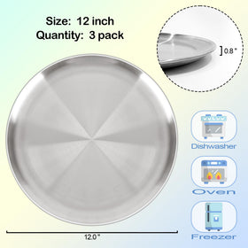 AWTBDP stainless steel pizza pan in use, highlighting oven-safe performance.