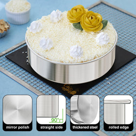 AWTBDP stainless steel round pans resist warping and rust for reliable baking performance.