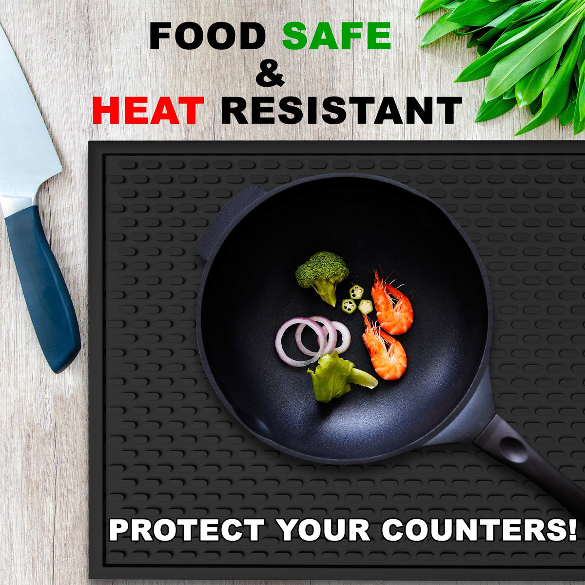 AXIESO bar mat is heat-resistant and food-safe for daily use.