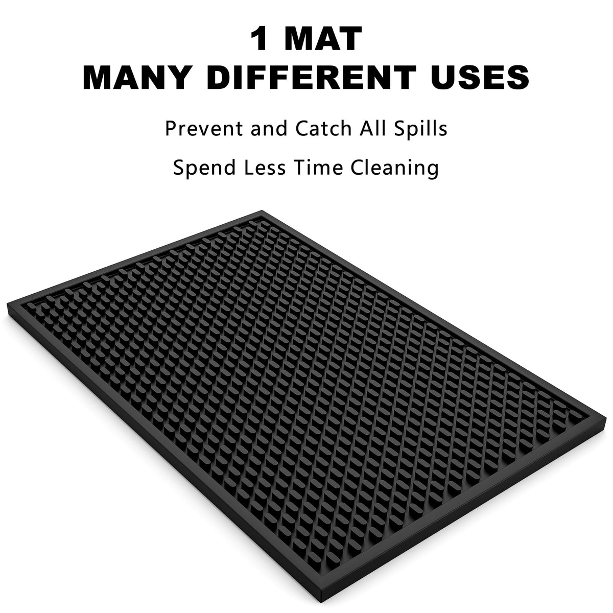 AXIESO glassware-drying mat supports delicate stems for rapid air drying.