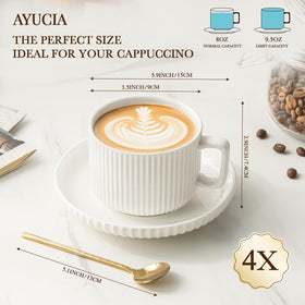 AYUCIA lead-free non-toxic porcelain guarantees safe use for hot beverages.