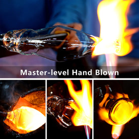 BACLIFE hand blown champagne glasses for refined tasting