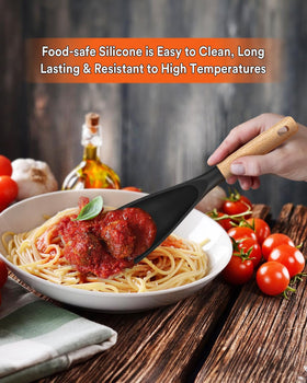 Badiano BPA-free silicone spoon ensuring safe food preparation
