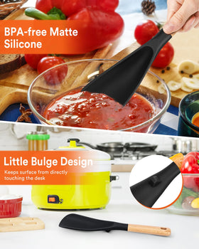 Badiano spoon featuring integrated tool rest to keep the head off the counter