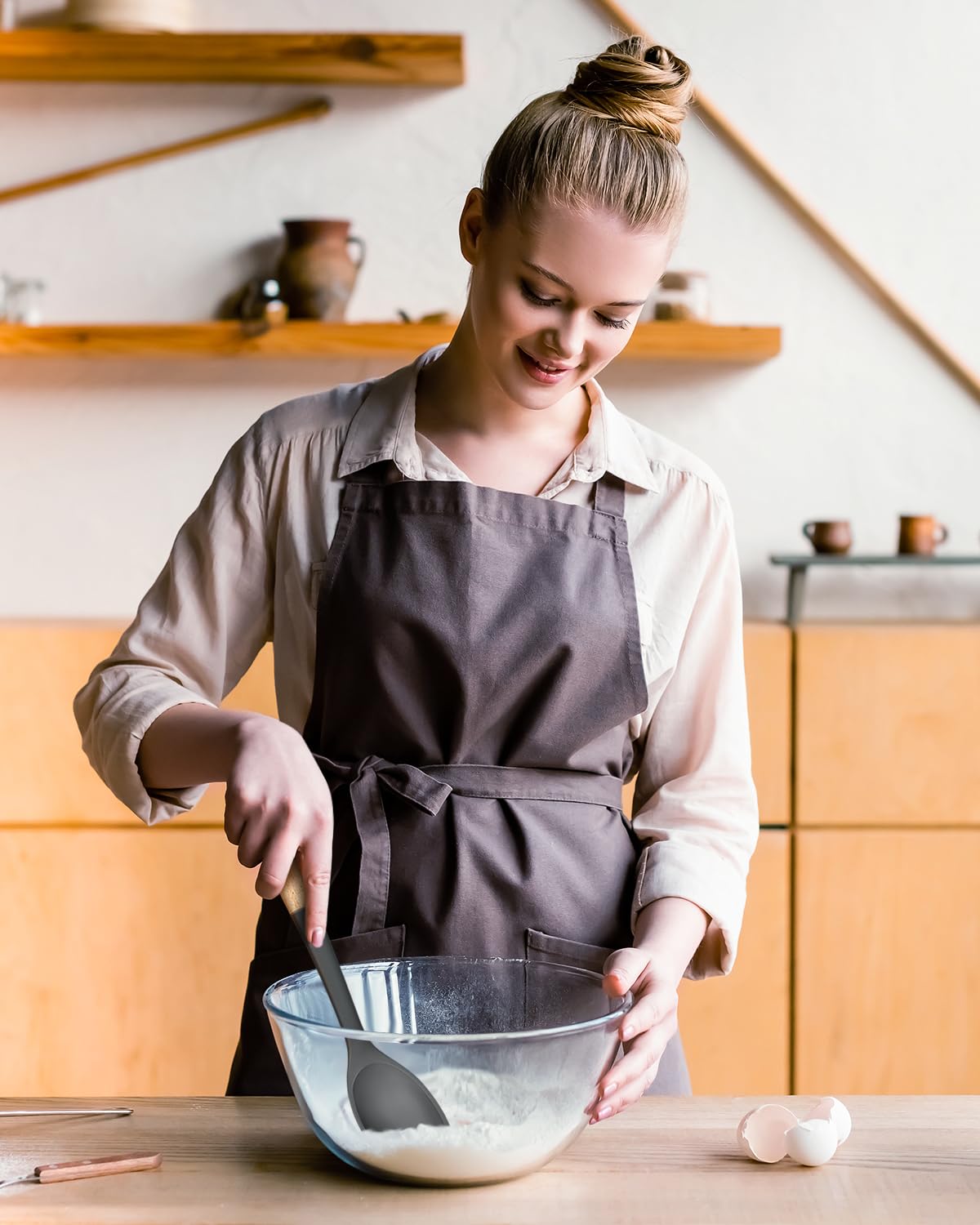 Badiano wood-handles stay cool for comfortable grip during cooking