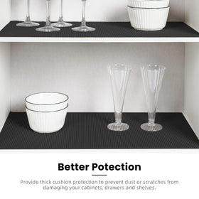 BAGAIL BASICS versatile liners for drawers and shelves keep items in place.