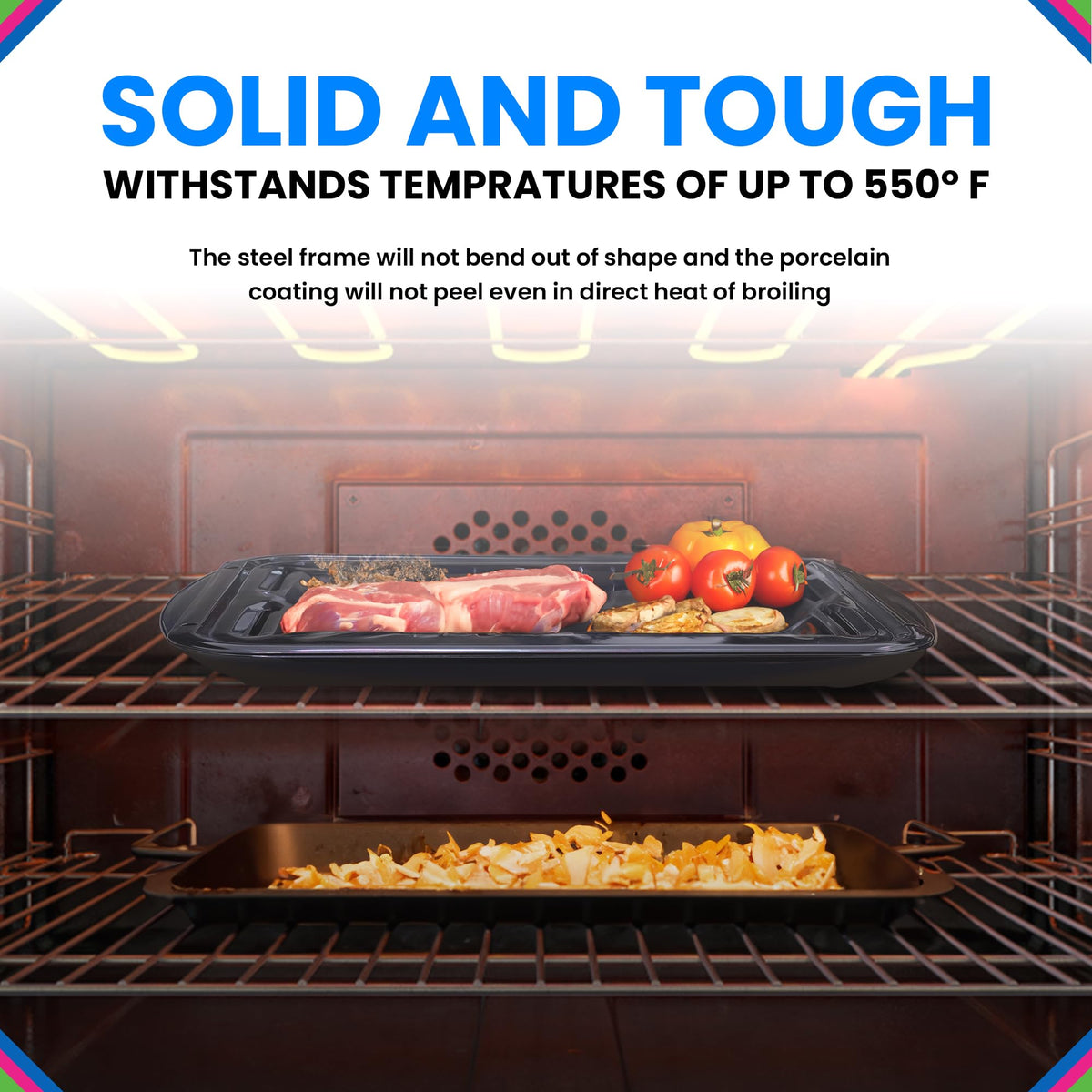 Bagean porcelain coating resists high heat for durable broiling