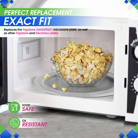 Food-safe glass plate supports safe daily cooking and reheating.