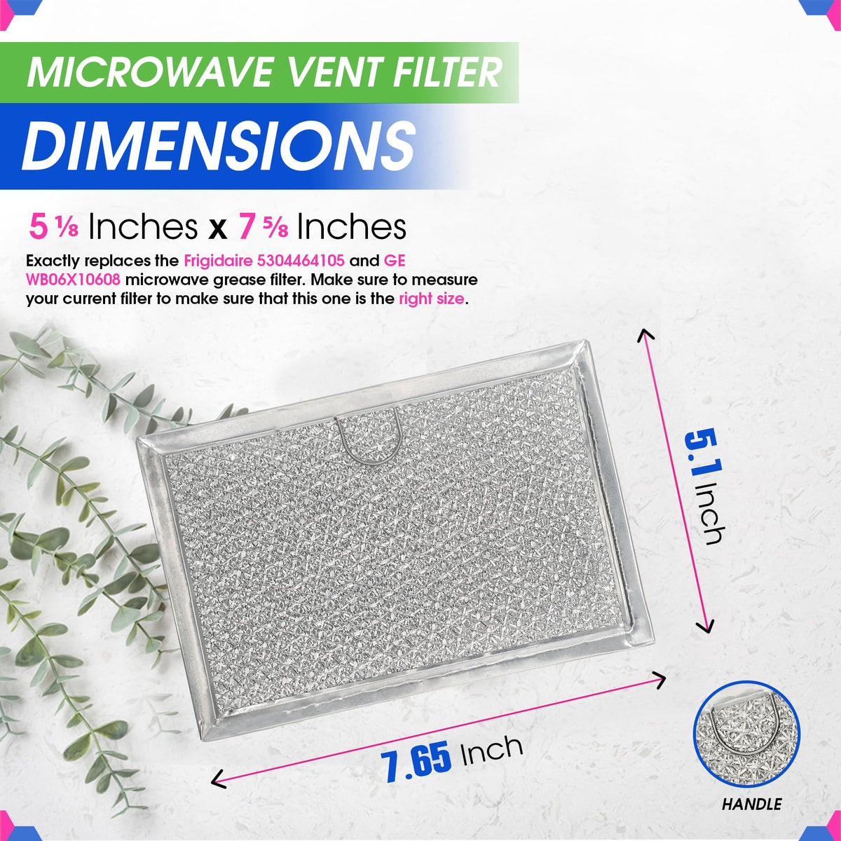 Bagean 4 pack microwave filter offers easy replacement