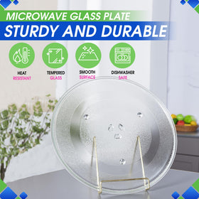 Bagean microwave plate top-down view, promotes even heat across the tray.