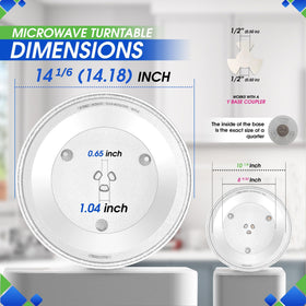 Bagean tempered-glass microwave plate provides heat resistance during reheating.
