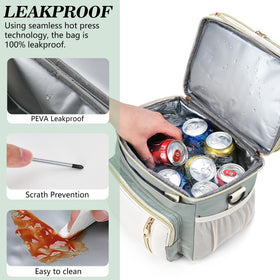BAGNN leakproof interior prevents spills inside the bag during transit.