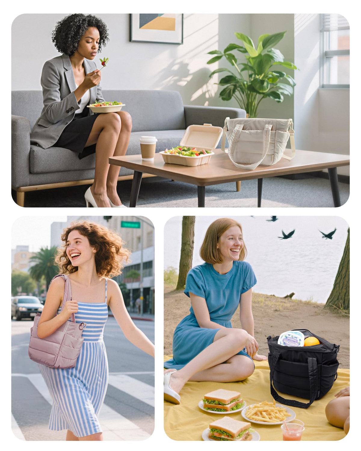 BAGSMART detachable shoulder strap offers versatile carrying options.