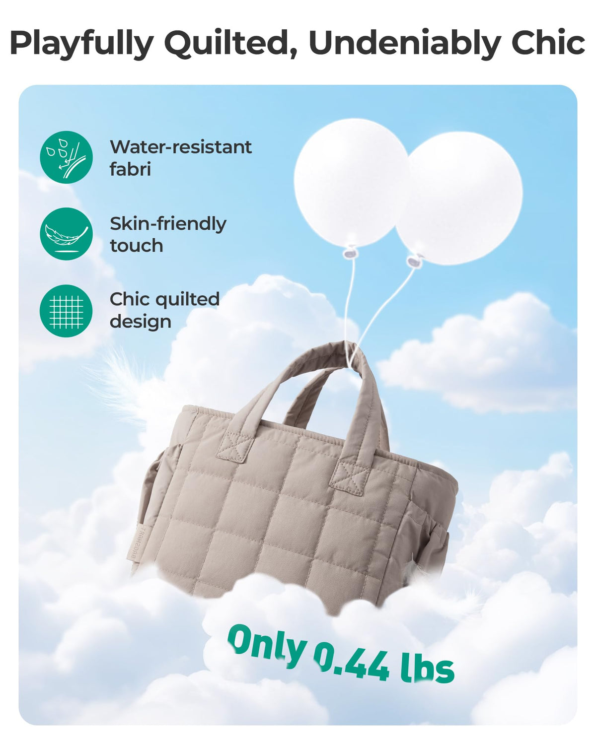 BAGSMART easy-clean interior with aluminum foil lining wipes down quickly.
