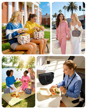 BAGSMART leakproof lunch box guards contents with waterproof lining for everyday use.