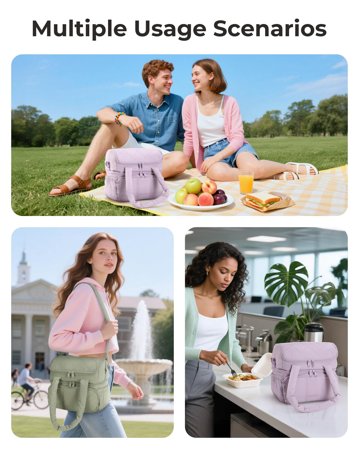 BAGSMART side pockets fit bottles and small essentials securely