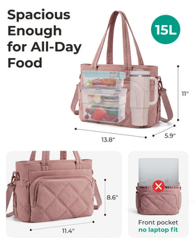 BAGSMART lunch bag in use—perfect for work or outdoor trips.