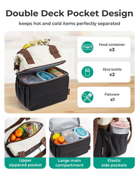 BAGSMART quilted exterior adds style while protecting contents inside.