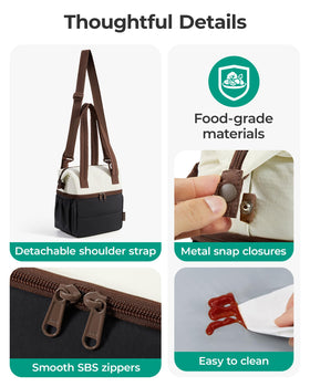 BAGSMART removable strap delivers flexible, hands-free carrying during commutes or walks.
