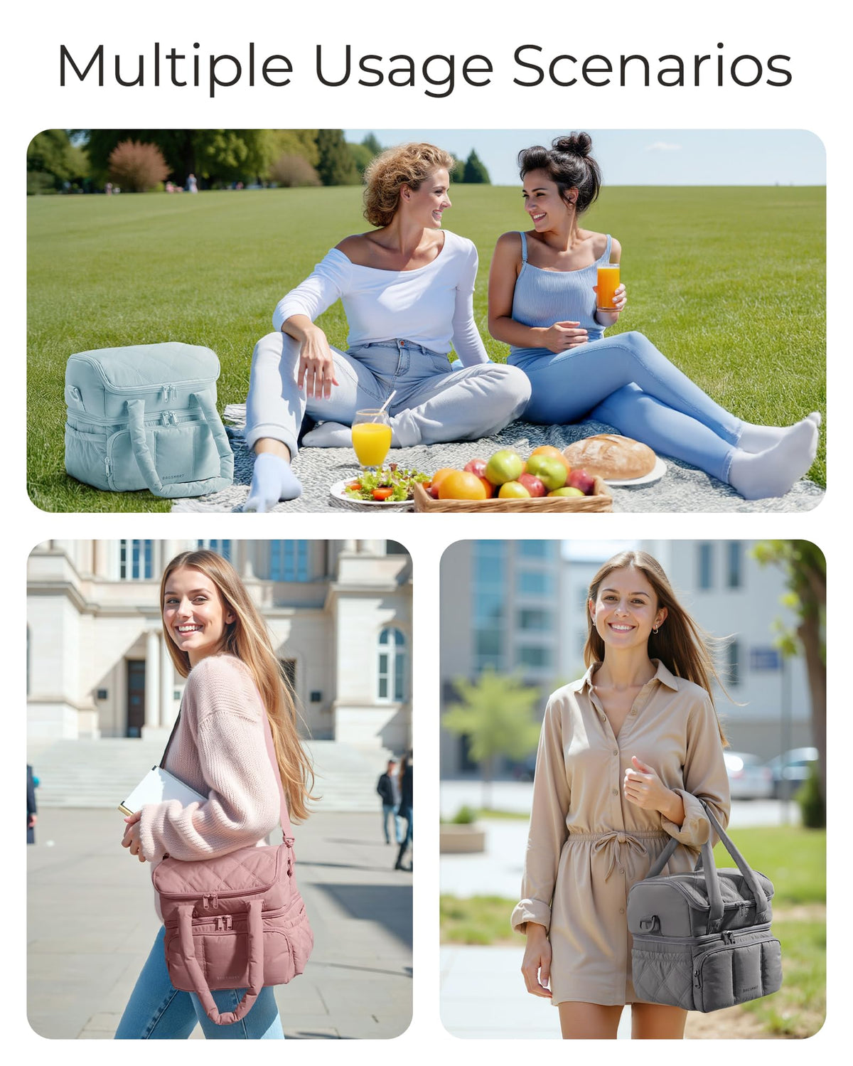 BAGSMART versatile design suits women and men for work or travel.