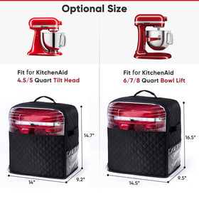 BAGSPRITE stand mixer cover fully encases the mixer including the bottom.