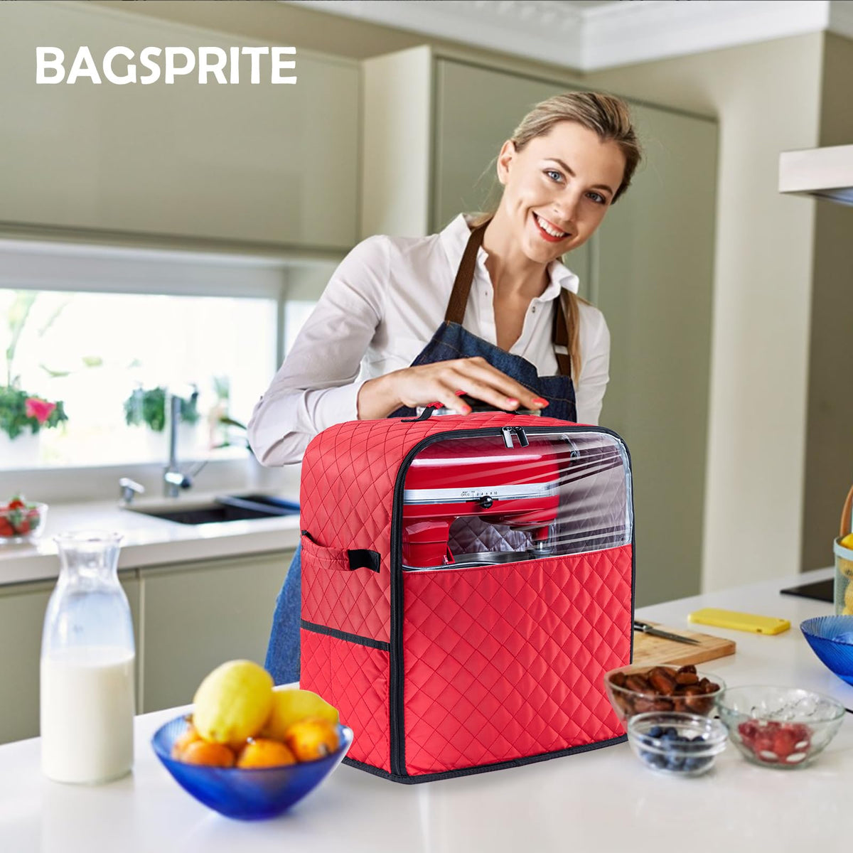 BAGSPRITE two-size compatibility fits 4.5-5 qt tilt-head models