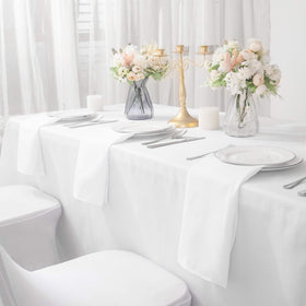 Bailarina banquet and wedding napkins enhance table ambiance.
