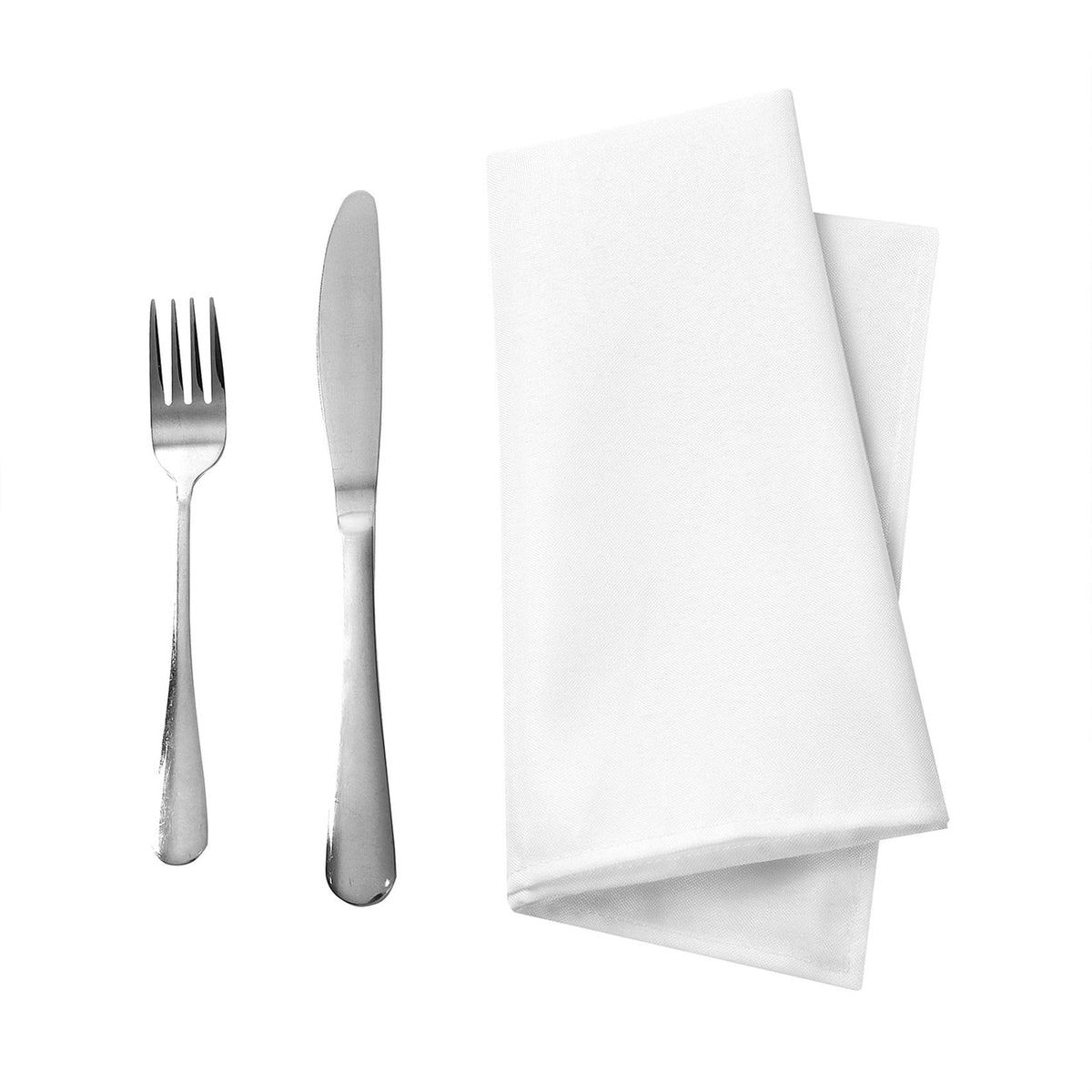 Bailarina napkins with hemmed edges add a refined table look.