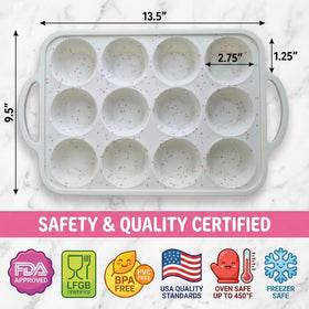 BAKE BOSS BPA-free silicone pan for safe family baking and neutral flavors.