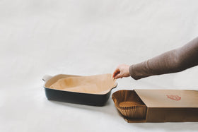 BakeBarn storage box packaging keeps sheets organized and ready to use.