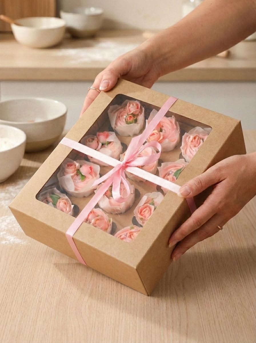 Bakepacker gift-ready box enhances display for gifting