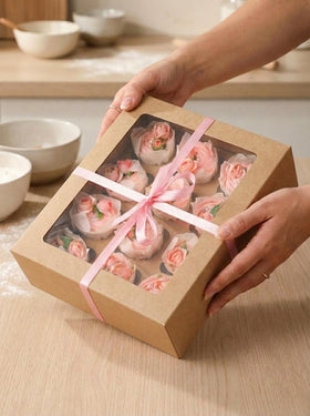 Bakepacker gift-ready box enhances display for gifting
