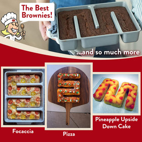 Baker's Edge easy-release surface simplifies cleanup after baking
