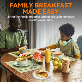 Baker's Friend Omelette Maker with Recipe Book offers inspiration for quick meals.