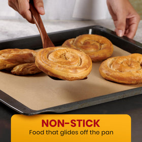 Baker's Signature microwave-safe parchment for quick reheats and wraps.