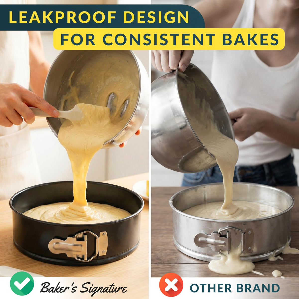 Baker's Signature even heat distribution across sizes for consistent baking