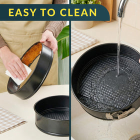 Baker's Signature oven-safe up to 450F for water bath cheesecakes and more