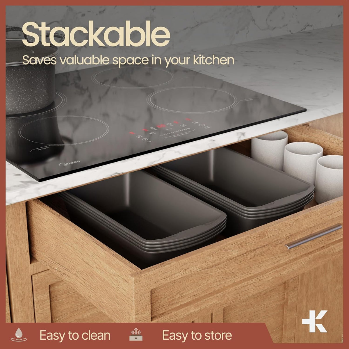 BAKKENMASTER pans work in oven, fridge, and freezer for versatile use