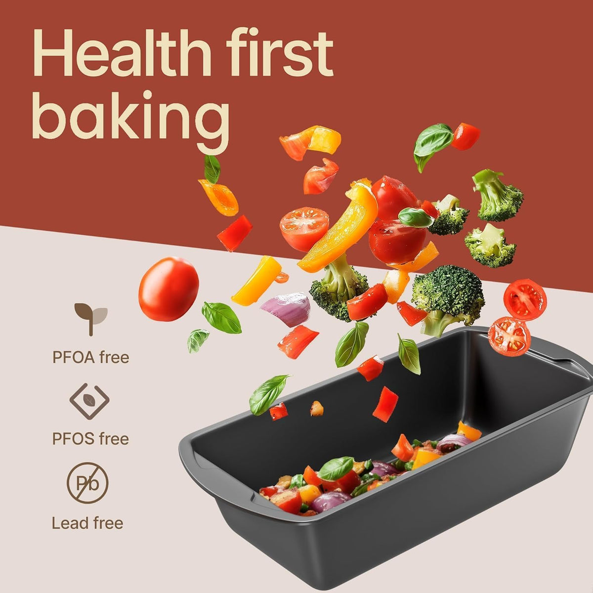 BAKKENMASTER pans are PFOA PFOS and PTFE free for safer baking
