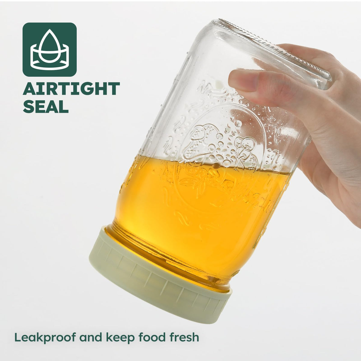BAKOTAKA transparent glass shows contents for quick meal prep.