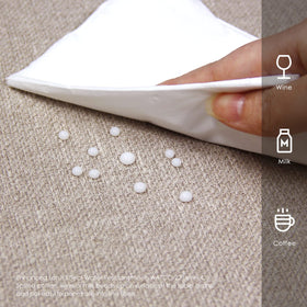 Balcony and Falcon wrinkle-resistant fabric offers refined look and easy care.
