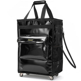 BALEINE rolling tote bag front view for easy grocery maneuverability