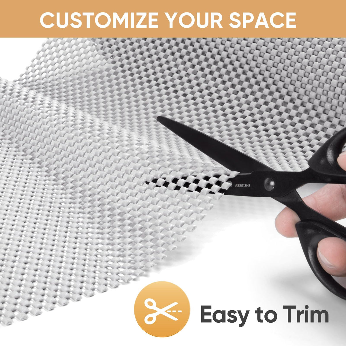 BALEINE desk and tableware protection liner beige helps prevent shifting.