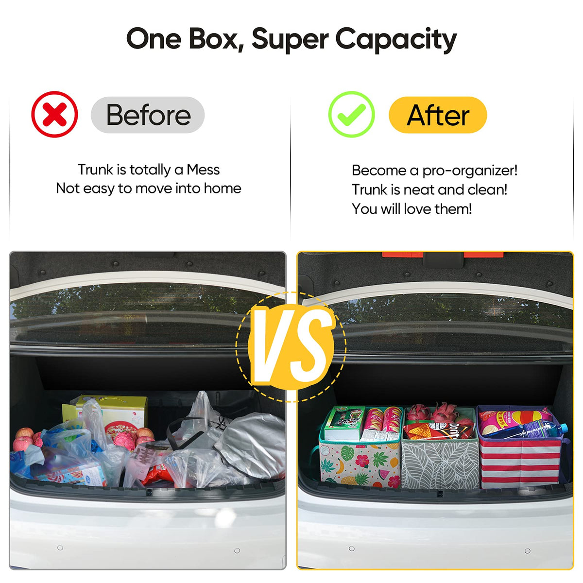 BALEINE Mosaic water-resistant fabric protecting groceries in light rain.